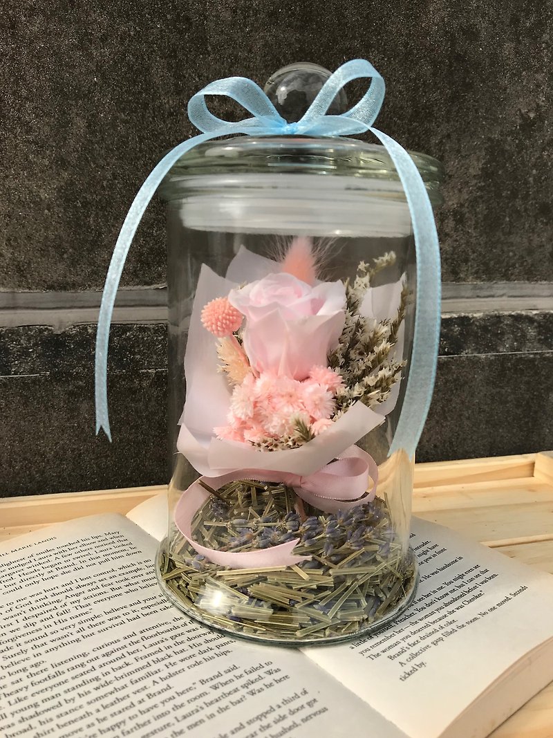 Eternal vase in the flower / not withered / eternal flower / dry flower / Valentine gift / anniversary / confession gift - Dried Flowers & Bouquets - Plants & Flowers Pink