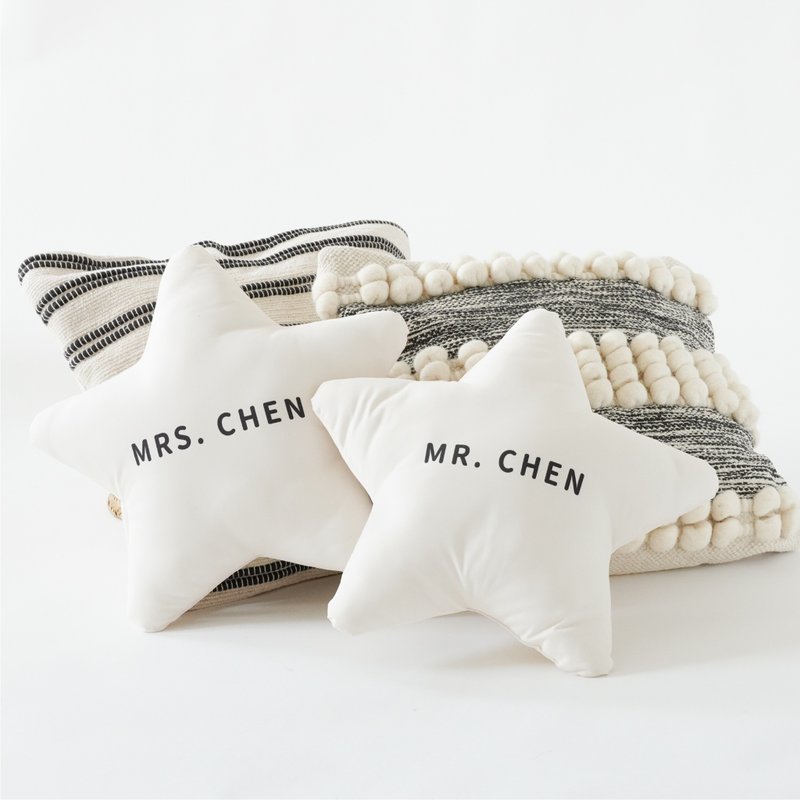 Mr. & Mrs. 星星對枕 - 枕頭/抱枕 - 其他材質 