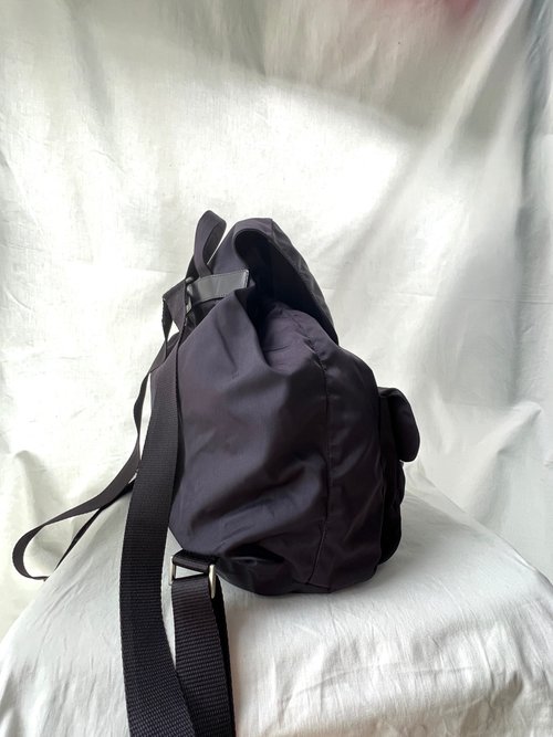 Japanese second-hand Vintage PRADA black nylon backpack - Shop RARE TO GO  Backpacks - Pinkoi