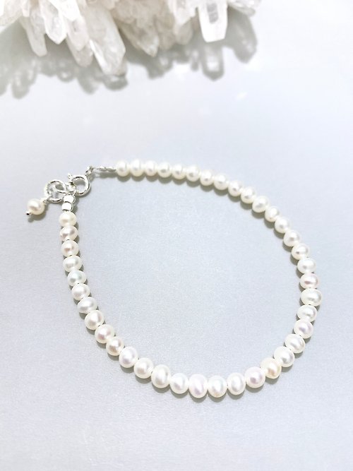 Ops手工飾品設計 Ops Pearl silver bracelet- 小珍珠/極簡/純銀/限定/禮物/細緻