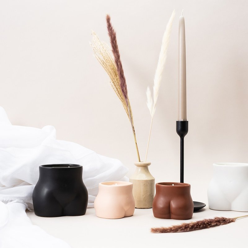 【福袋】英國 MÆGEN Curve蠟燭(L)-九成新展示品/原價1480元 - 香氛蠟燭/燭台 - 瓷 多色