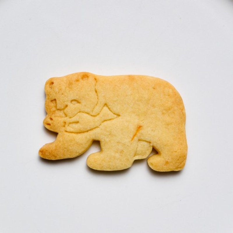 鮭をくわえたクマ（クッキーカッター・クッキー型） - 廚具 - 塑膠 