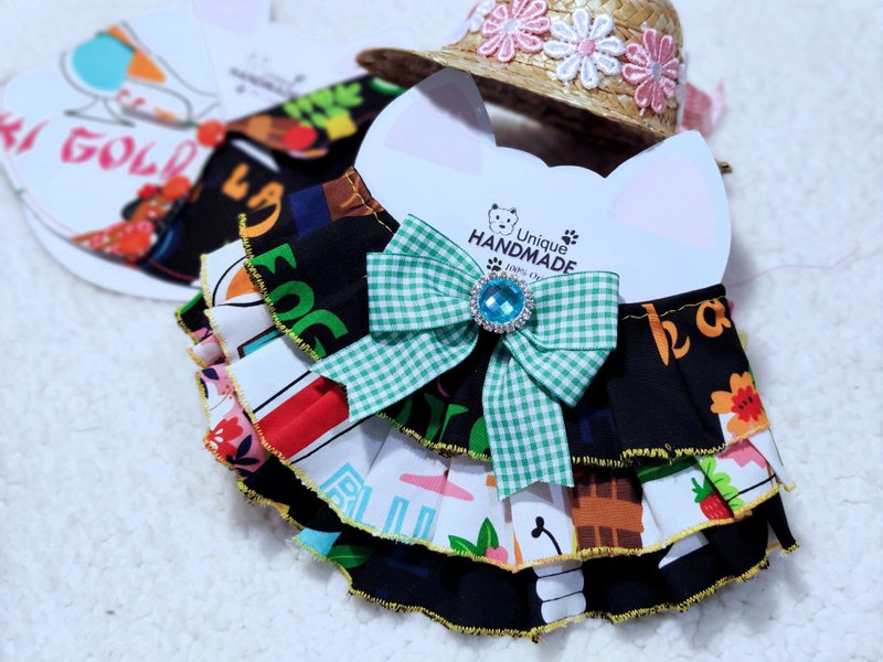 Summer Aloha 夏老威 造型頸飾 寵物 貓犬 狗狗 頸項 collar - 寵物衣服 - 棉．麻 紫色