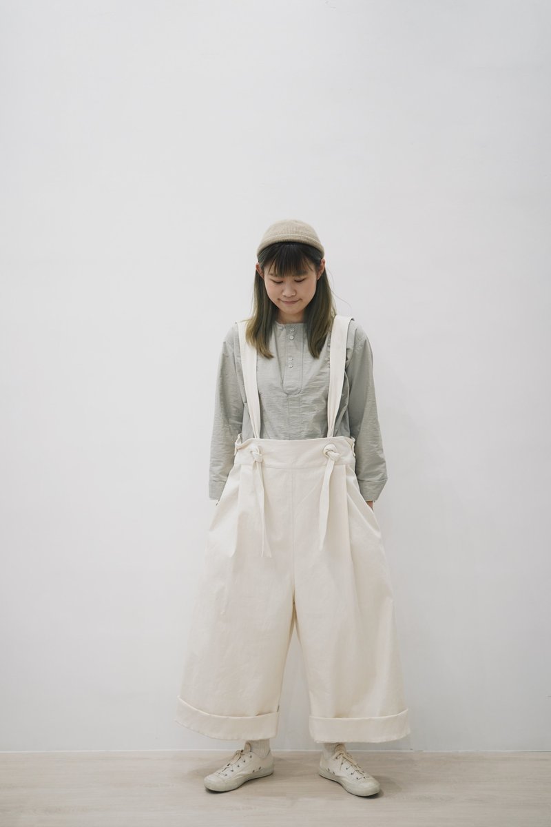 吊帶褲 - 女裝工人褲/吊帶褲 - 棉．麻 