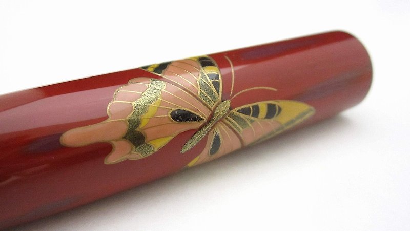 AGJ Original Maki-e Fountain pen &quot;Butterfly&quot; Sailor 21 K nib # 45