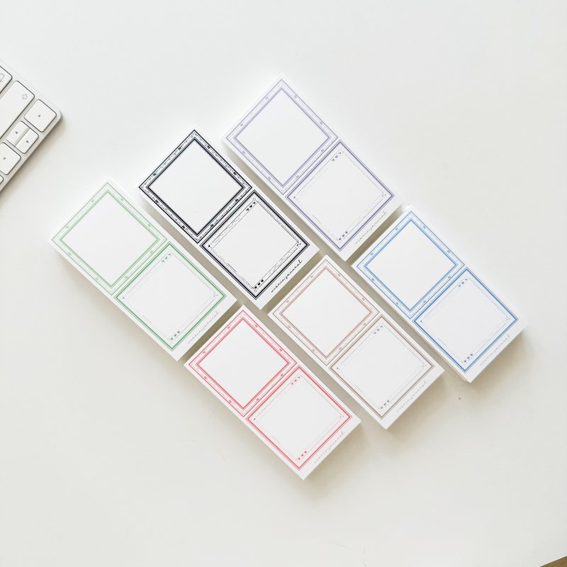 Basic lovely ribbon frame scrapbook paper notepads paper - 便條紙/便利貼 - 紙 