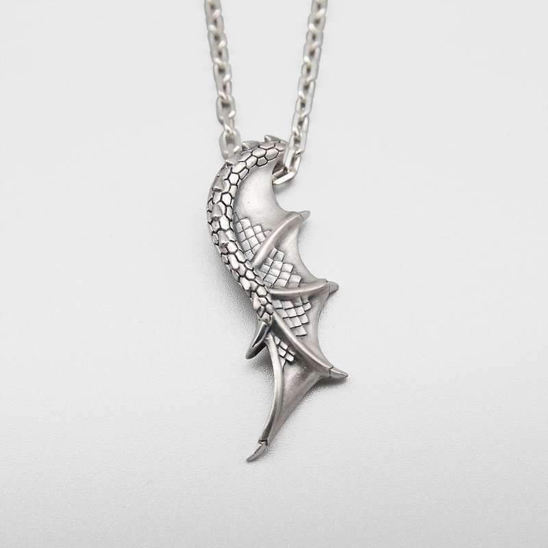 Dragon Wing / DN-21 - Necklaces - Sterling Silver Silver
