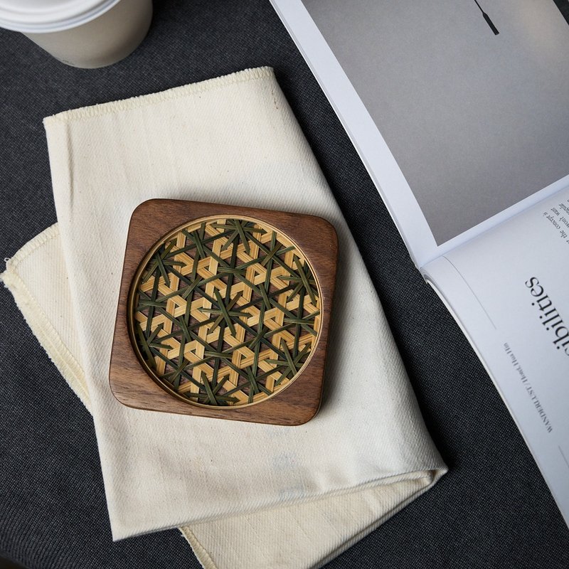 Limited edition special edition | MIT craftsmen’s handmade bamboo coasters for gift customization - Coasters - Bamboo 