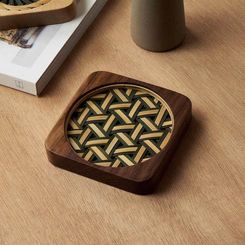 限量特別款 | MIT職人手工竹編杯墊 送禮 客製化 - 杯墊 - 竹 