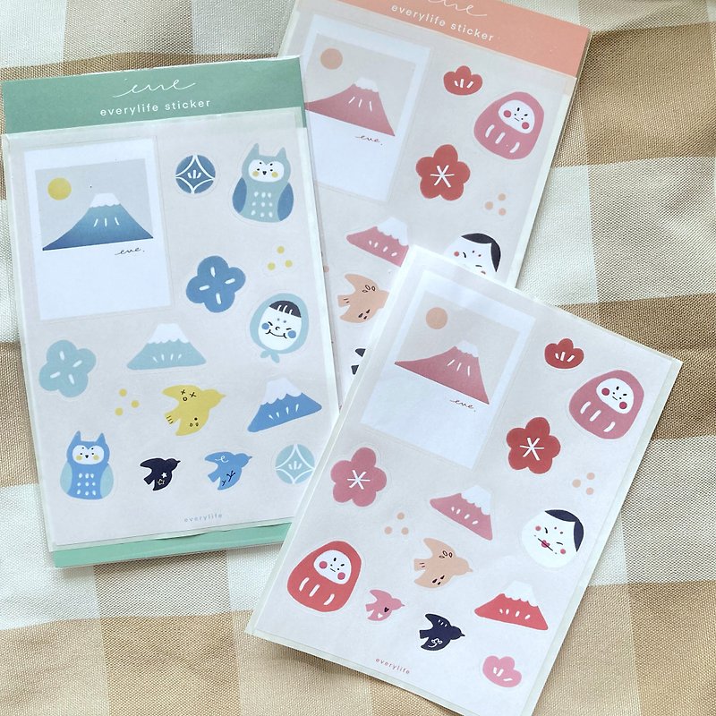 everylife Japanese illustrated sticker cut sticker die paper - Stickers - Paper 