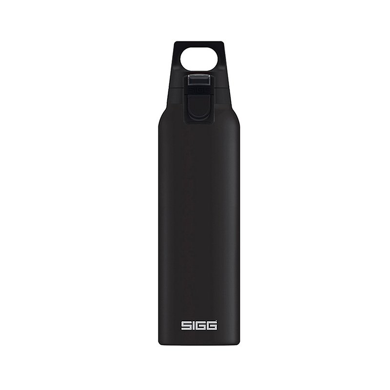 瑞士百年SIGG H&C彈蓋不鏽鋼保溫瓶 / 真空保溫瓶 500ml - 純黑 - 保溫瓶/保溫杯 - 不鏽鋼 黑色