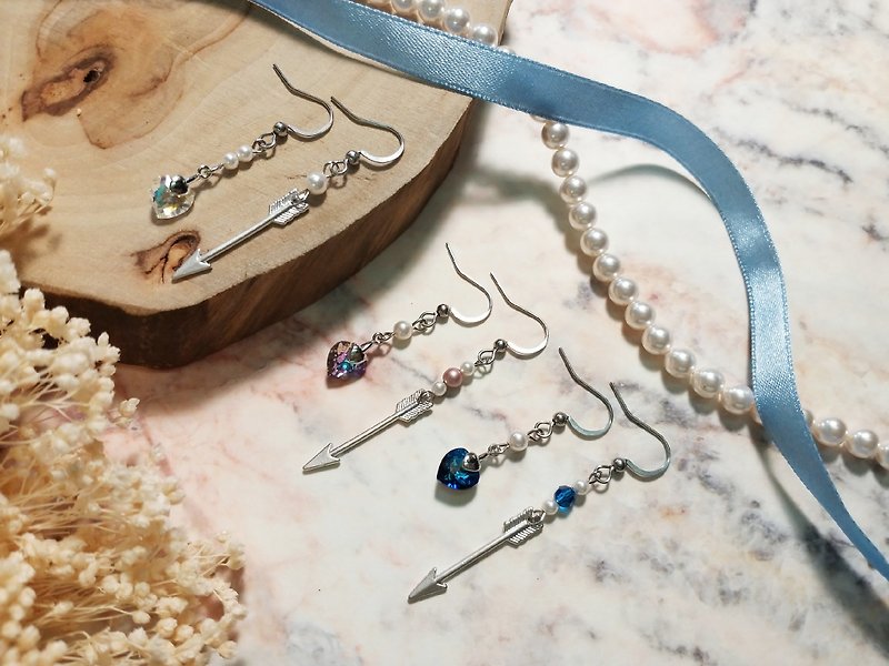 Cupid Cupid Swarovski Crystal Earrings - Earrings & Clip-ons - Other Metals Multicolor