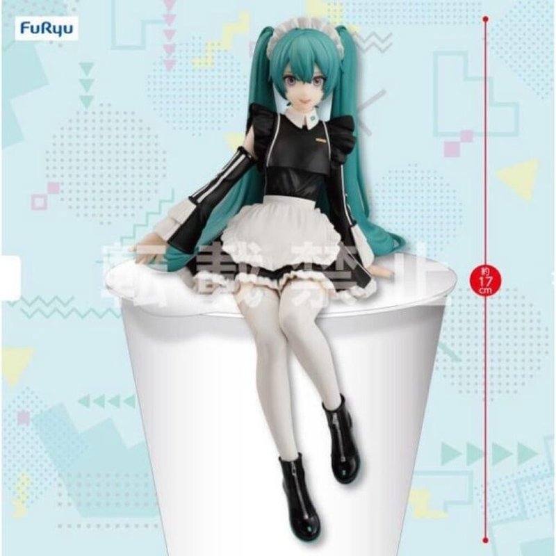 [Hatsune Miku] Hatsune Miku-Sporty Maid Instant Noodle Cover Doll Japanese Edition Scenery - Stuffed Dolls & Figurines - Plastic Multicolor