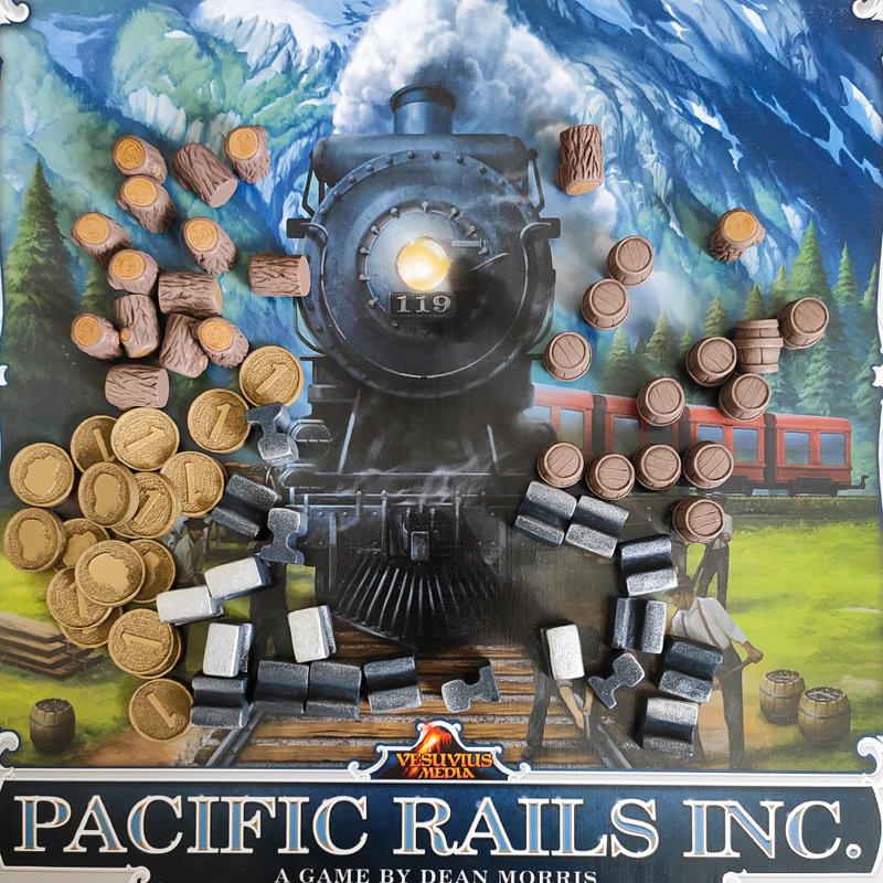 豪華資源代幣與 Pacific Rails Inc. 棋盤遊戲兼容 - 桌遊/卡 Game - 其他材質 
