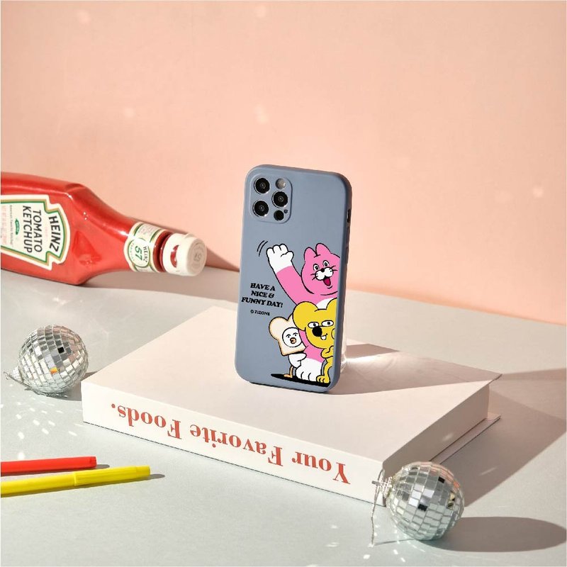 ZIZONE探頭揮手全包iPhone手機殼 - 手機殼/手機套 - 矽膠 多色