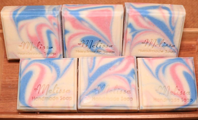 Pink Crystal Blue Flower Soap - Soap - Other Materials 