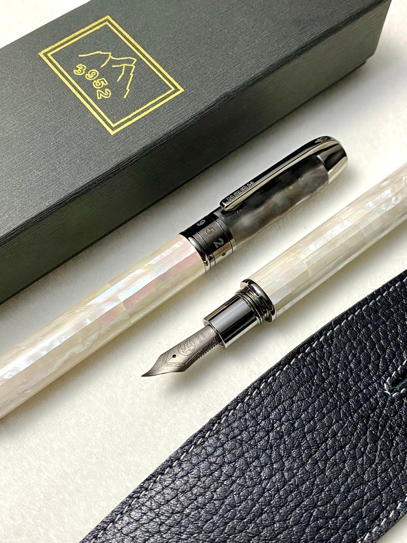 3952老山羊-CEO 珍珠母貝 書法鈦尖鋼筆 - 鋼筆 - 其他材質 