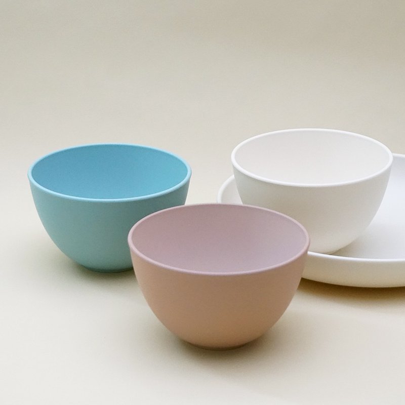 min/fun Meal Bowl S Noodel Rice Breakfast Bread Gift Kids Cute Made In Japan - 盤子/餐盤/盤架 - 塑膠 白色