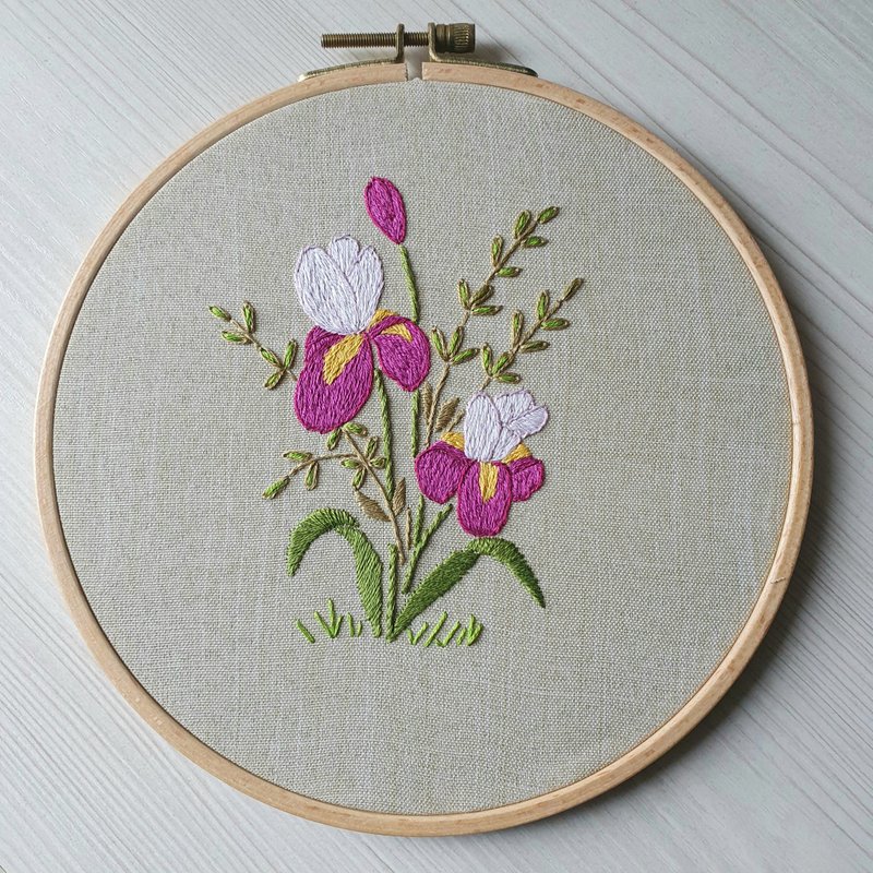 刺繡 蝴蝶 hand embroidery DIY, Floral pattern pdf - 其他數位設計 - 其他材質 
