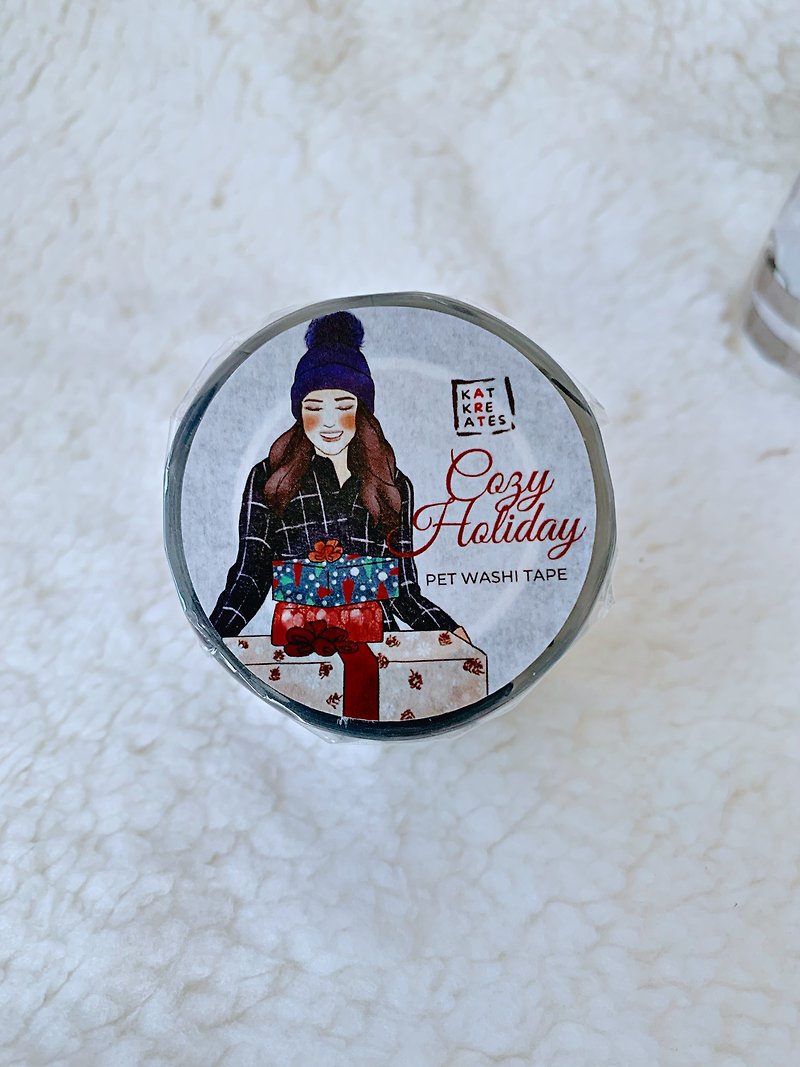 Cozy Holiday / 5cm Clear PET Washi Tape - Washi Tape - Other Materials 