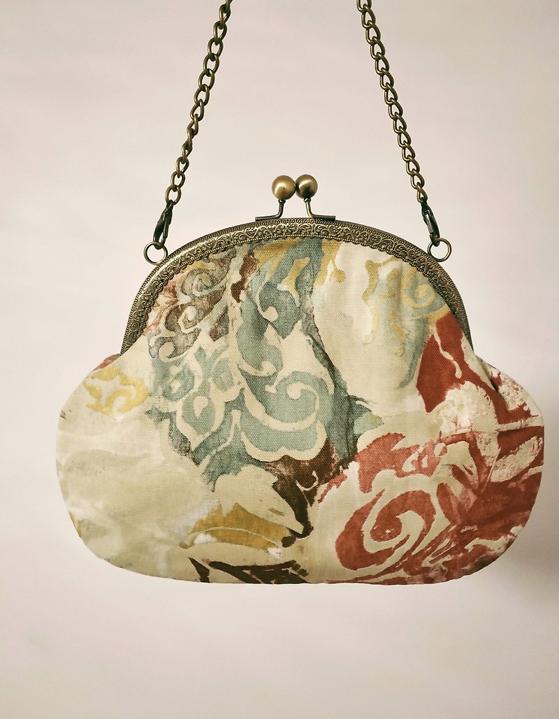 [Impressionism] Original hand-made gold bag orphan - Messenger Bags & Sling Bags - Cotton & Hemp Multicolor