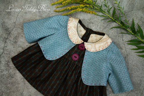 LarisaTeddyBear 43 cm or 16-18 inches Teddy bear jacket patterns pdf on English