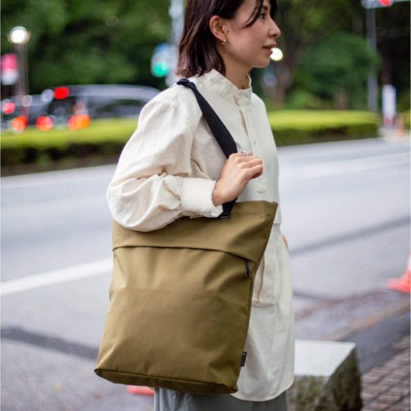 Everyday Use 2Way Tote Bag handbag gray - กระเป๋าแมสเซนเจอร์ - ไนลอน สีเทา