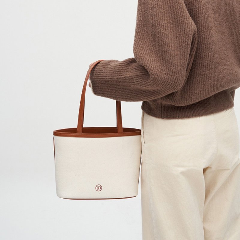 韓國製自家品牌Untidy  復古籃子袋 Basket Bag - 手袋/手提包 - 人造皮革 