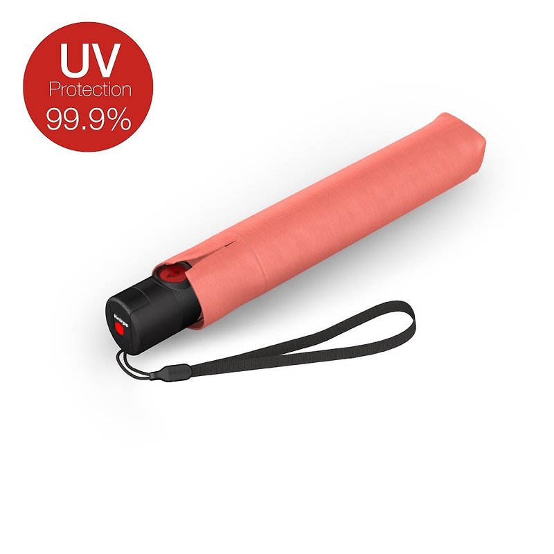 [Knirps German red dot umbrella] U.200 ultra-light and thin vinyl sunscreen automatic umbrella-SALMON - ร่ม - เส้นใยสังเคราะห์ หลากหลายสี