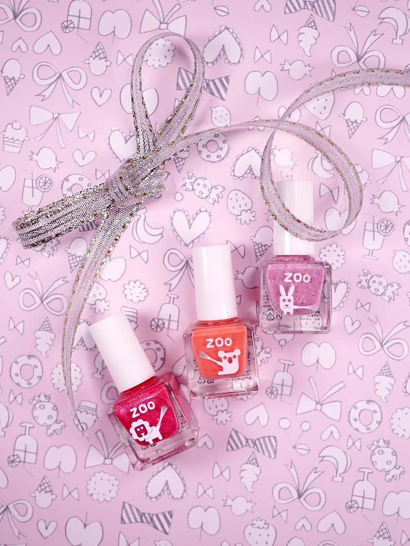 Pink Rose Princess: ZOO ㄖ ㄨ 'abandoned child nail polish three-piece: Children's Day gift: "This group 6 out of stock, please note that color! The The " - Other - Pigment Multicolor