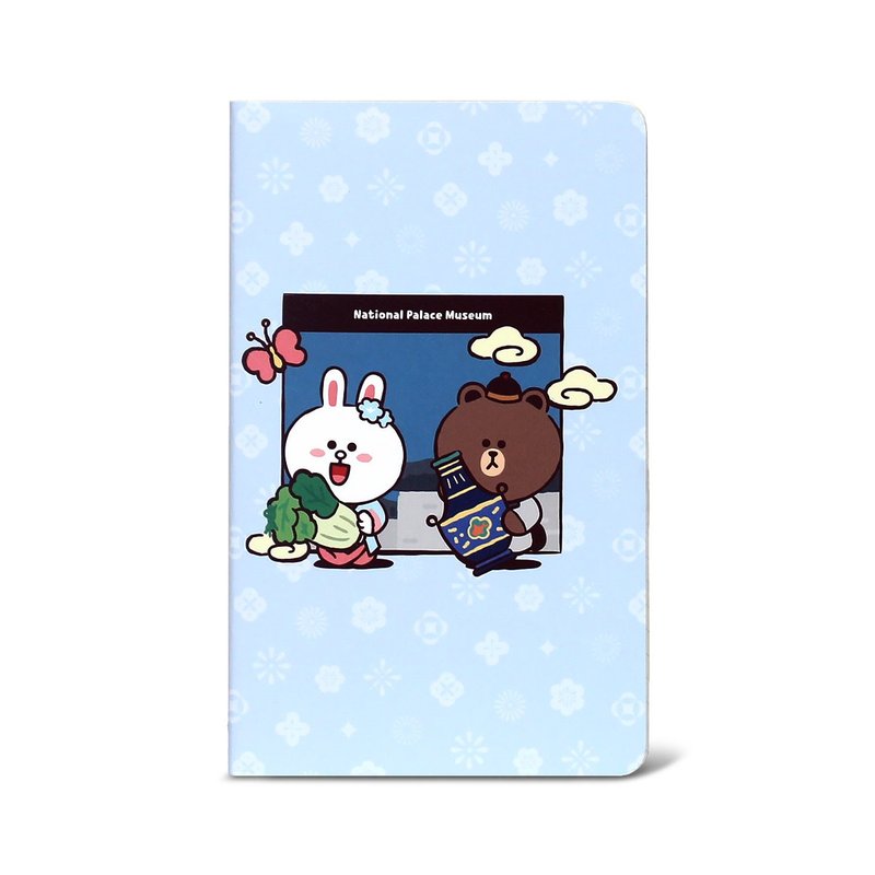 NPM | LINE FRIENDS 穿越故宮 64K手心筆記 (清) - 筆記本/手帳 - 紙 藍色