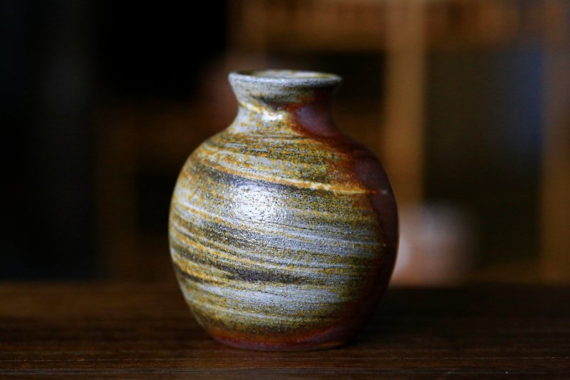 Woodfired Pottery Vase 022407 - เซรามิก - ดินเผา 