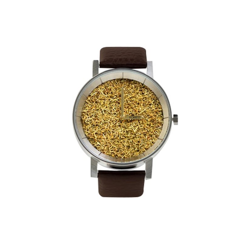 FORREST-[New] Silver Forrest Coffee Turf (L) - นาฬิกาผู้หญิง - หนังแท้ 