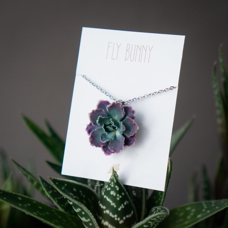 Echeveria Shaviana necklace - 項鍊 - 其他材質 