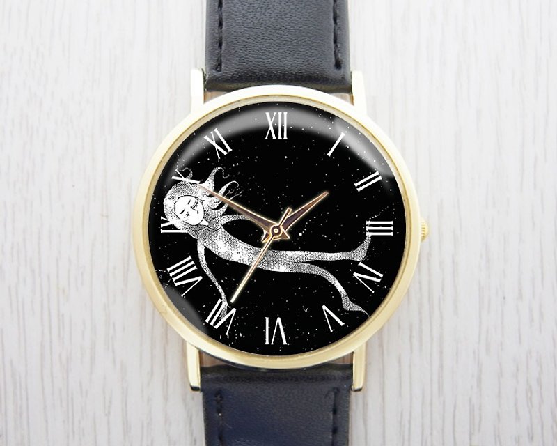 Sleepwalker-Women's Watch/Men's Watch/Unisex Watch/Accessories【Special U Design】 - Women's Watches - Other Metals Black