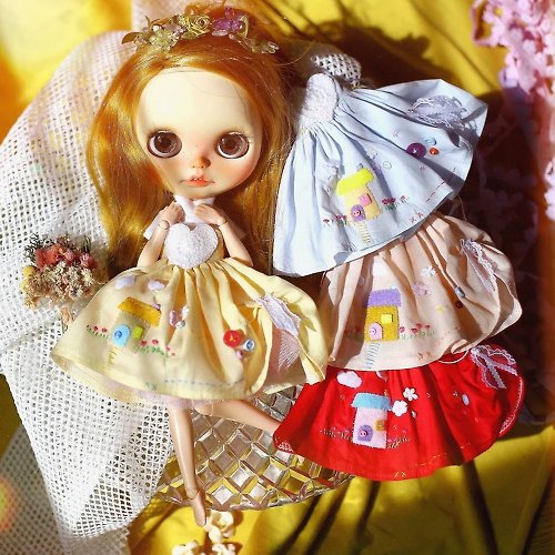 rabbitinthemoonthai Dolls clothes for Neo blythe, Ob22,Pullip, Licca.