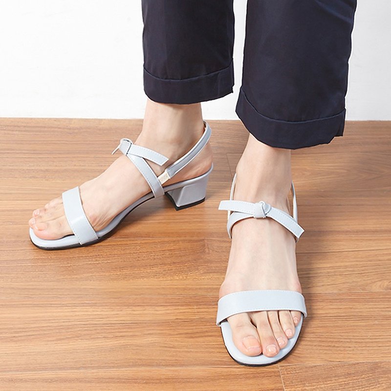 PRE-ORDER – SPUR Tie up sandal MS9049 SKY BLUE - รองเท้ารัดส้น - หนังเทียม 