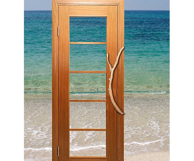 個性ある 流木ドア取っ手・流木ドアノブ・流木ドアハンドル・ 木製ドア
