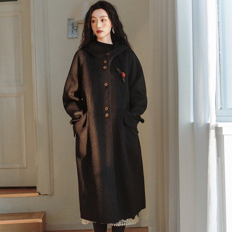 蘇力落肩袖雙面大衣D3CH06558 - 女大衣/外套 - 其他材質 多色