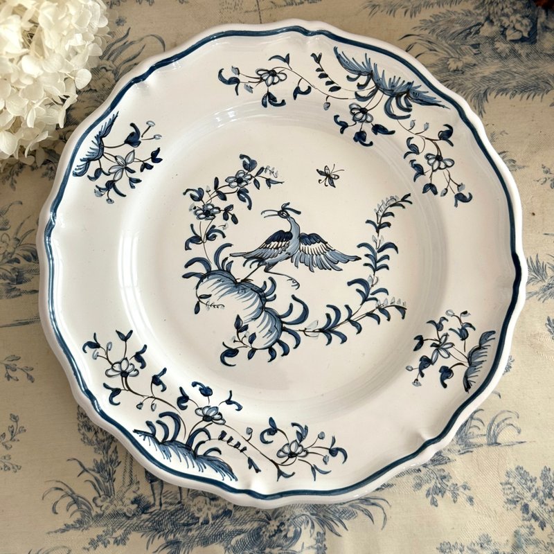 40540-迷人法國掛盤LALLIER à MOUSTIERS - 壁貼/牆壁裝飾 - 瓷 