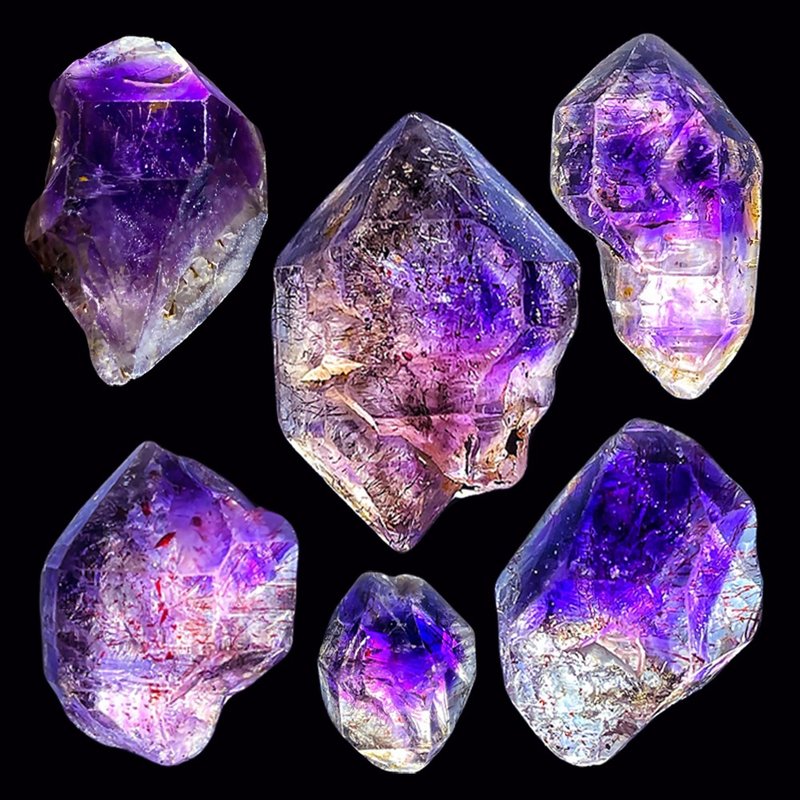 No.1011 超級七 水晶 Super 7 超七 已拋光 溶蝕通道 彩虹光水晶 - 擺飾/家飾品 - 水晶 透明