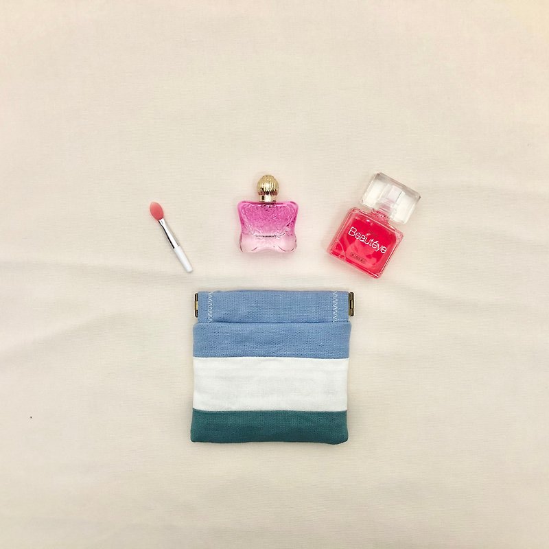 Customized fabric selection-handmade daily romantic coin purse, small bag, birthday gift - Coin Purses - Cotton & Hemp Multicolor
