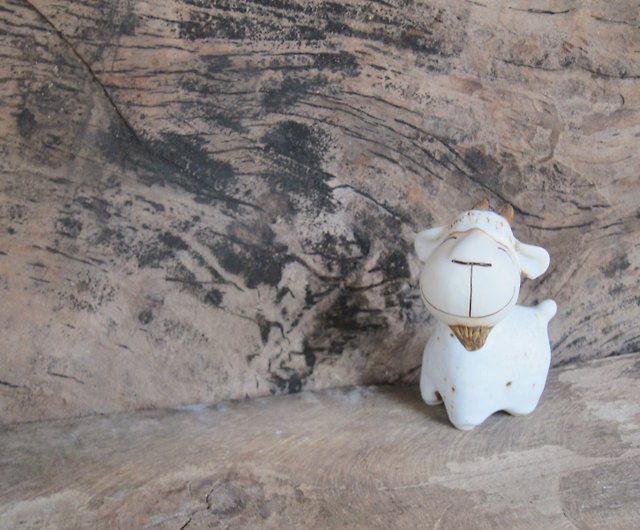 Goat, handmade ceramics, Smiling Goat - Shop stuckwithclay Items for  Display - Pinkoi