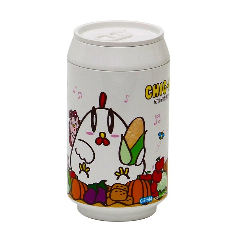 PLA Studio Eco Can-Environmental Hand Cup - Greedy Chicken - White Special Edition A-280ml - Mugs - Eco-Friendly Materials White