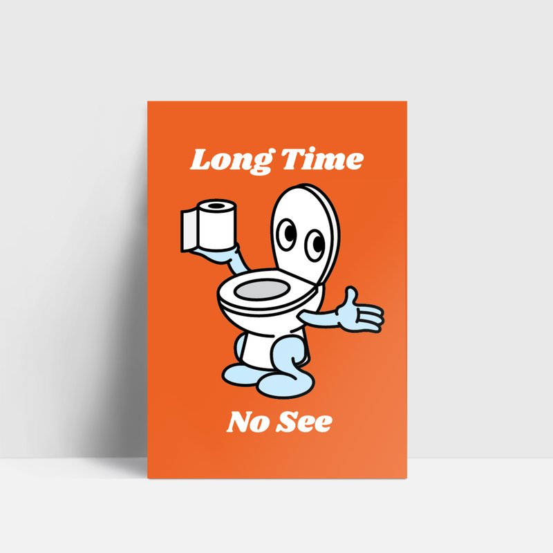 CHI Long Time No See 明信片 - 卡片/明信片 - 紙 白色