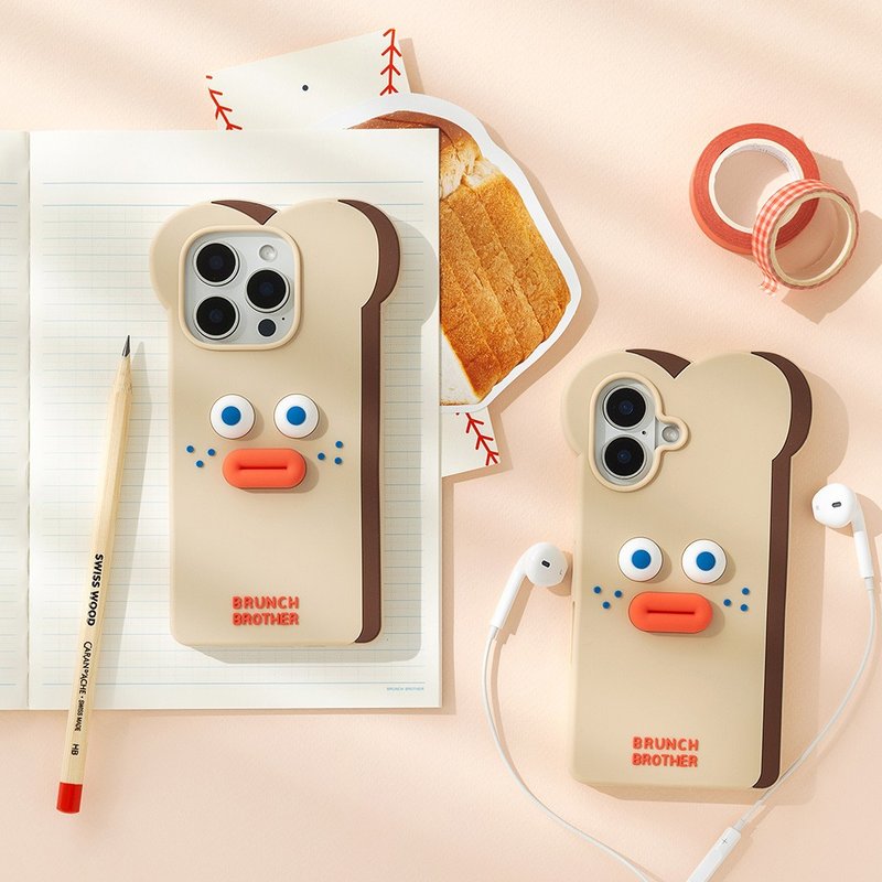 Romane Brunch Brother iPhone 16 矽膠手機殼 - 手機殼/手機套 - 矽膠 