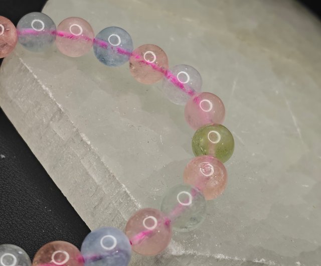 モルガナイト ブラジル産 8.5mm ブレスレット 天然石 Morganite