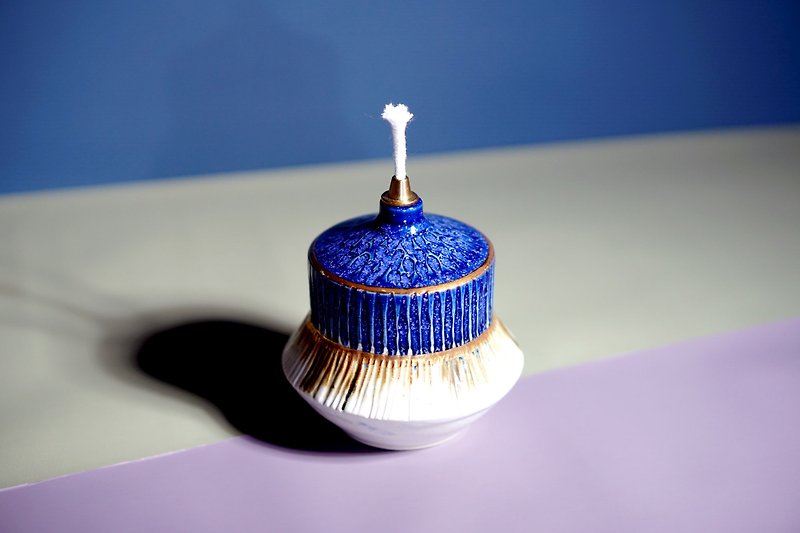 コバルトブルーのホロン - 照明・ランプ - 陶器 ブルー