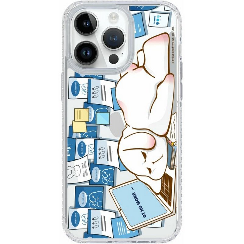 布魯斯擺爛不想上班iPhone Samsung S25氣墊防摔/標準/鏡面手機殼 - 手機殼/手機套 - 塑膠 多色