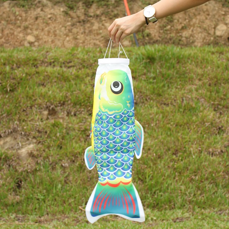 Taiwan Fish Flag 60 CM (Blue-Green) - Items for Display - Polyester Multicolor